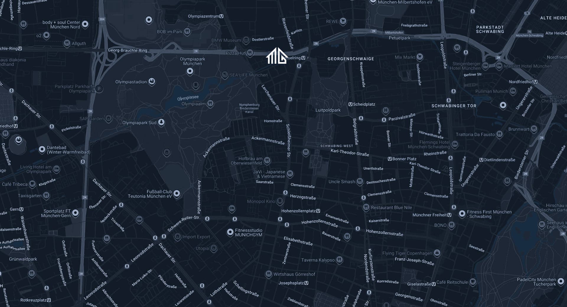 Standortkarte des Münch Gesellschaft 
für Immobilienmanagement mbH